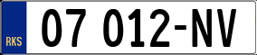 Trailer License Plate